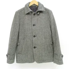 MEN'S BIGI メンズビギ ヘリンボーン ウールジャケット M0143FJM05 サイズ2 ※中古のサムネイル