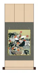 【真作】橋本陵華/梅花之鶏/鶏図/双鶏図/掛軸/名家伝来/AC-337 2025年最新】掛軸 にわとりの人気アイテム - メルカリ