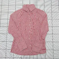 ◇ ⊂ CONVERSE コンバース ストライプ柄 長袖 ストライプシャツ サイズ表記なし レッド系 レディース E  【1508060016546】