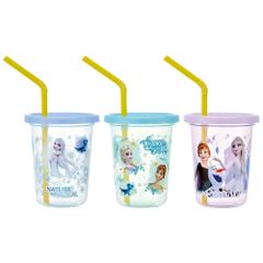 ☆ 아나운서와 눈의 여왕 21 ☆ 빨대가있는 텀블러 3 개 230ml SIH2ST 플라스틱 컵 세트 어린이 키즈 캐릭터 빨대가있는 텀블러 뚜껑이있는 프라컵 디즈니 프린세스 카즈 미니언 스누피 SNOOPY