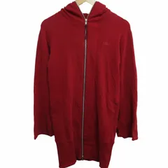 ヴィヴィアンウエストウッドレッドレーベル Vivienne Westwood RED LABEL オーブ刺繍 ジップアップパーカー フーディー フルジップ 赤 レッド 1 約S相当 0510のサムネイル