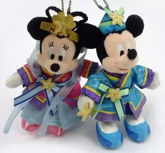 【中古】ぬいぐるみ ミッキー＆ミニー ペアぬいぐるみバッジ 「ディズニー・スターフェスティバル2012」 東京ディズニーランド限定