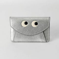 新品 アニヤ ハインドマーチ ANYA HINDMARCH カードケース アイズ シルバー