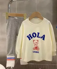 上下セット服　120 くま　レギンス　男女兼用　長袖　長ズボン