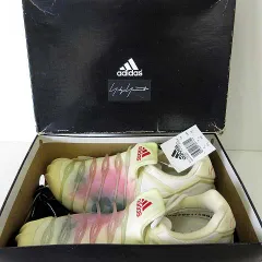 ヨウジヤマモト YOHJI YAMAMOTO アディダス adidas コラボ スニーカー YY TENET FLOWER 677359 レア 希少 26.5cm アイボリー ピンク US 8.5 観賞用 ジャンク くつ 靴 シューズのサムネイル
