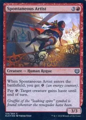 【中古】マジックザギャザリング [C]：【FOIL】Spontaneous Artist/気ままな芸術家