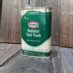 アメリカン雑貨 インテリア  TEXACO Radiator Fast Flush　ヴィンテージ オイル缶 アメリカン雑貨 インテリア TEXACO Radiator Fast Flush