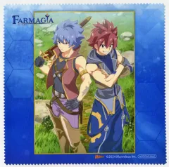 【中古】タオル・手ぬぐい テン＆レイ 描きおろしマイクロファイバーミニクロス 「PS5/Switchソフト FARMAGIA(ファーマギア)」 アニメイト購入特典