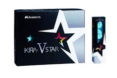 【送料無料】 4個入_アクア キャスコ(Kasco) ゴルフボール KIRA STAR V キラスターV ユニセックス キラスターVN アクア 最適ヘッドスピー