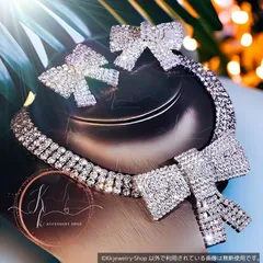 豪華なラインストーンジルコニア セット Box入 高見え キラキラ 演奏会 発表会 結婚式 イベント