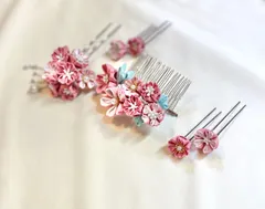 正絹  桜  【簪・コーム・Uピンセット】