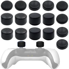 PS5コントローラーに対応 PS4コントローラーに対応 スティック カバー ジョイスティック 高さを増す 凸面 凹面 滑り止め 耐摩耗性 コントローラー ジョイスティック キャップ スティックキャップ 保護 交換用 親指 スティックキャップ 4種類の高さ各4個