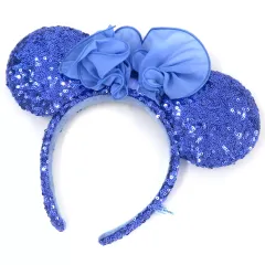 【中古】アクセサリー(非金属) ミニーマウス(パープル) シフォンフリルリボン スパンコールカチューシャ 「ディズニー」 東京ディズニーリソート限定