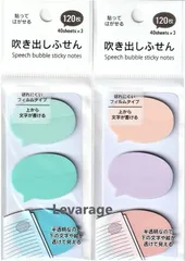 ６色 ふきだし付箋紙 フィルムタイプだから破れにくい・上から文字が書ける 吹き出しふせん 半透明なので下の文字や絵が透けて見える 計240枚入り 吹き出し ふきだし