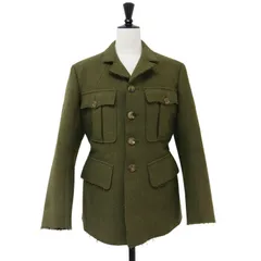 JUNYA WATANABE COMME des GARCONS ジュンヤワタナベ コムデギャルソン ジャケット カーキ サイズ:FREE ウール ミリタリー ジャケット / テーラードカラー ポケット カットオフ ヴィンテージ 日本製【レディース】のサムネイル