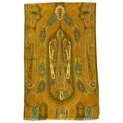 【美品】ETRO エトロ スカーフ ストール ショール アクセサリー 小物 ペイズリー柄 総柄 シルク ウール マルチカラー