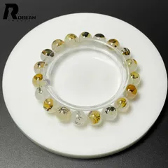 【限定一点】 貴重 EU製 ★ROBEAN・デンドライト・イン・ローズクォーツ★ブレスレット 天然石 模樹石水晶 お守り プレゼント2  ギフト 10.3-10.7mm M0519264