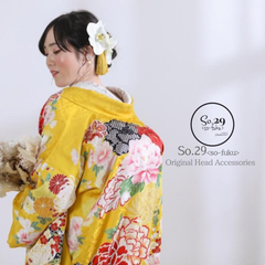 胡蝶蘭と和玉の髪飾り（大きめ蘭）｜結婚式 成人式 卒業式 前撮り 白無垢 色打掛 和装 ヘッドドレス ヘアアクセ №64