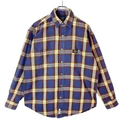 ラングラーTWENTY X WRANGLER長袖チェックシャツフランネルシャツ青ブルー黄色イエロー白ホワイト好配色マルチカラーコットンY2Kグランパコアネオストリートvintageヴィンテージ50502