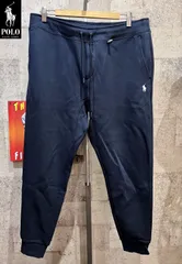 美品 ポロラルフローレン 正規 ダブルニット ジョガーパンツ ネイビー L メンズ POLO RALPH LAUREN