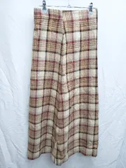 ◇ Loungedress ラウンジドレス チェック ロング丈 ナロー スカート サイズF ベージュ マルチ レディース P  【1408200003095】のサムネイル
