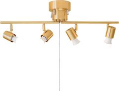 ゴールドシーリングライト + IKEA LED電球 引き取り可 - メルカリ