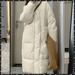 フェイクダウンコート 中綿 ロングコート レディース 厚手暖かい 冬アウター 体型カバー 韓国風 ゆったり 防寒防風 中綿コート スタンドカラー ダウンジャケット おしゃれコート軽い あったかアウター黒 ロングベンチコート