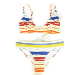 ステラマッカートニー STELLA McCARTNEY タグ付き STRIPE セパレート 水着 ビキニ セットアップ 上下 スイムウェア ボーダー マルチカラー XS ■SM1のサムネイル