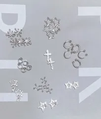 Y2K クロス　ハート　星　アンティーク　ネイルパーツまとめ売り