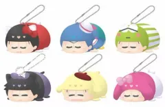 【中古】ぬいぐるみマスコット・ぬいぐるみバッジ 全6種セット 「おそ松さん×サンリオキャラクターズ ぽてコロマスコット うたたねver.」