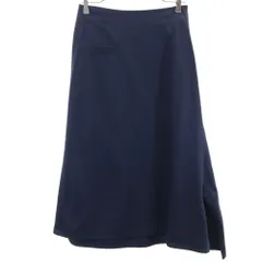 ヨウジヤマモト 日本製 ロング丈 シワ加工 フレアスカート 1 ネイビー Yohji Yamamoto レディース 古着 【240310】のサムネイル