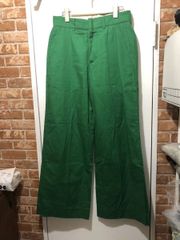 MASU エムエーエスユー COTTON WIDE TROUSERS カラーパンツ MSSS-PT1322 サイズ44 グリーン　FK