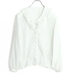 インゲボルグ★繊細なレースが美しい長袖ブラウス♪ 可愛いワンポイントリボン ピンタック オフ白系 z15007