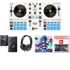 【アンプ内蔵木製スピーカー+音源セット】Hercules(ハーキューリース) / DJControl Mix Ultra_400-SP068_KCX85_BLKOp5_set