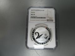 2017P S$1 Atralia Swan Coin MS 70 MS70 NGC  Lot#604