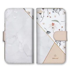 iPhone14 ケース 手帳型 アイフォン14 スマホケース 携帯ケース 花柄 お花 フラワー 大理石柄 マーブル柄 ボタニカル柄 大人女子 大人可愛い きれい目 カラー06