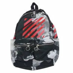 OFF-WHITE オフホワイト 国内正規品 イーストランドタグ DIAG BACKPACK ダイアゴナル タイダイ バックパック リュック ブラック系【中古】のサムネイル