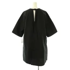 B&Y ユナイテッドアローズ BEAUTY&YOUTH ビューティー&ユース 25SS コットンナイロン バックベルト ミニワンピース 五分袖 黒 ブラック /AT ■OSのサムネイル