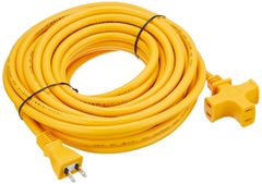 ★即日発送★NICOH(ニコー) ソフト延長コード 10m 15A 3個口 合計1500Wまで イエロー NCT-1510Y 耐トラッキングカバー付