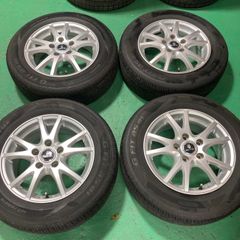 夏タイヤ付き CLOW 15インチ 6j +53 PCD114.3 ラウフェン 195/65R15 2022年 ノア ヴォクシー エスクァイア ステップワゴン