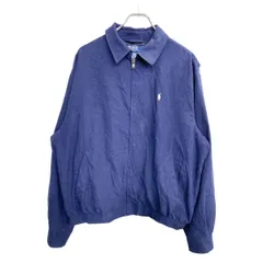 POLO RALPH LAUREN ジャケット Lサイズ ポロラルフローレン ネイビー ポリエステル 古着卸 アメリカ仕入 t2410-3462