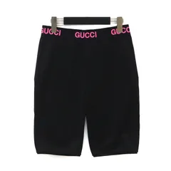 【美品】GUCCI グッチ パンツ ブラック 黒 サイズ:M / ロゴ バイカー ショーツ / BIKER Shorts (688421) / ショートパンツ / ボトムス / イタリア製【レディース】【中古】のサムネイル