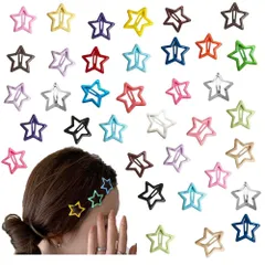 【新着商品】入学 髪留め 髪飾り 女の子 誕生日 カラフル おしゃれ y2k かわいい 星 プレゼント 星 ヘアクリップ 50個セット ヘアピン YBGGJO