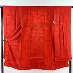 長襦袢　正絹　赤　美品　身丈135ｃｍ　ロング 2025年最新】Yahoo!オークション -長襦袢 赤の中古品・新品・未