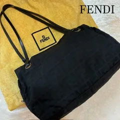 フェンディ　FENDI　ズッカ　FF柄　ナイロンレザー　ブラックショルダーバック　肩掛け　ミニトート