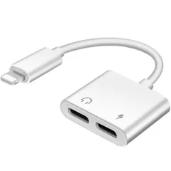 iPhone イヤホン 変換 アダプタ 充電 2in1 イヤホン変換アダプタ