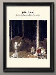 1-9842 ポスター アート おしゃれ 絵画 インテリア ヨン バウエル オリジナル商品 A3サイズ 北欧 イラスト マット紙 艶消し アートパネル 額 フレーム デザイン 壁掛け 