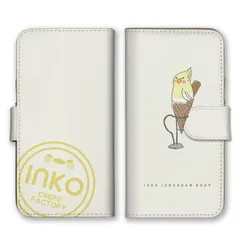 OPPO Reno3 A ケース 手帳型 オッポリノ3A スマホケース 携帯ケース インコ セキセイインコ オカメインコ 小鳥 アイス クレープ パフェ おもしろ パロディ かわいい カラー07