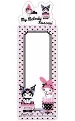 【中古】ブックカバー・栞 クロミ＆マイメロディ(枠ピンク×ブラック) 「ブックマークコレクション サンリオキャラクターズ マイメロディ＆クロミ スペシャル」