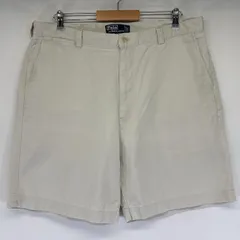 古着 ポロバイラルフローレン Polo by Ralph Lauren ショートパンツ ポロチノ ハーフパンツ 大きいサイズ  PHILIP SHORT w38  ホワイト メンズ